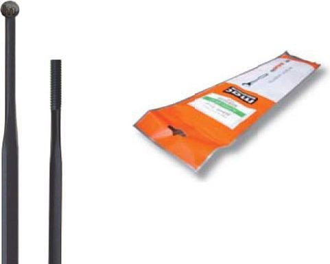 Sykkel eiker AERO494 2,0-1,2*3,0-2,0 rustfritt stål 302 mm svarte 36 stk