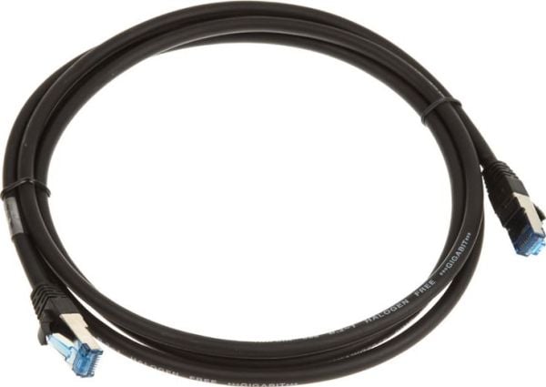 InLine 4043718189052, 2 m, Cat6a, S/FTP (S-STP), RJ-45, RJ-45, Svart