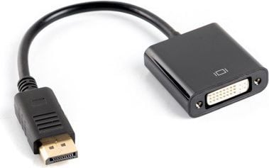 Lanberg - Videoadapter - dobbeltlink - DisplayPort (han) til DVI-D (hun) - DisplayPort 1.0 - 10 cm - lajittelu - lajittelu