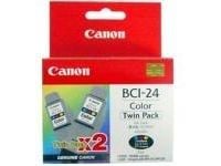 Canon BCI-24 - Gul, cyan, magenta - original - blekkbeholder - for i45X; MultiPASS MP390; PIXMA iP1000, iP1500, iP2000, MP110, MP130; S200; SmartBa...