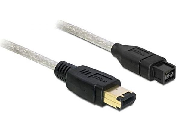 Delock - IEEE 1394-kabel - FireWire 800 (hann) til 6 pin FireWire (hann) - 1 m