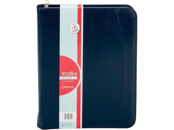 Antra A4 709 sininen zip-kansio (233499)