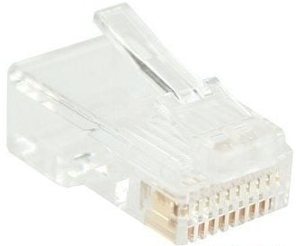 InLine 73011, RJ-45, Gjennomsiktig, Hvit, Plast, 14 g, 1,6 mm, 10 stykker