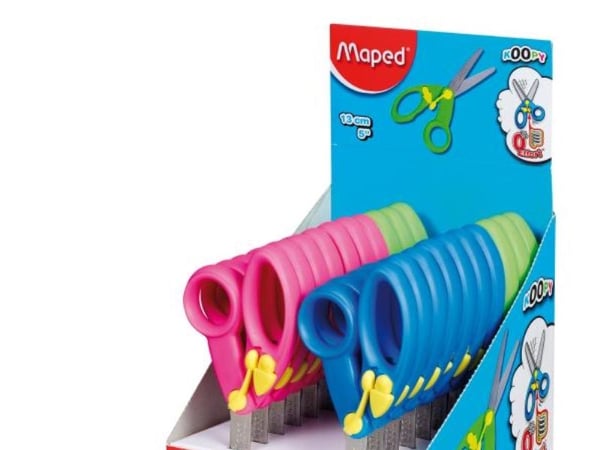 Maped 037910, Barn, Rett kutt, Single/enkelt, Svart, Grønn, Hvit, Ambidekstriøs, Semi-offset håndgrep