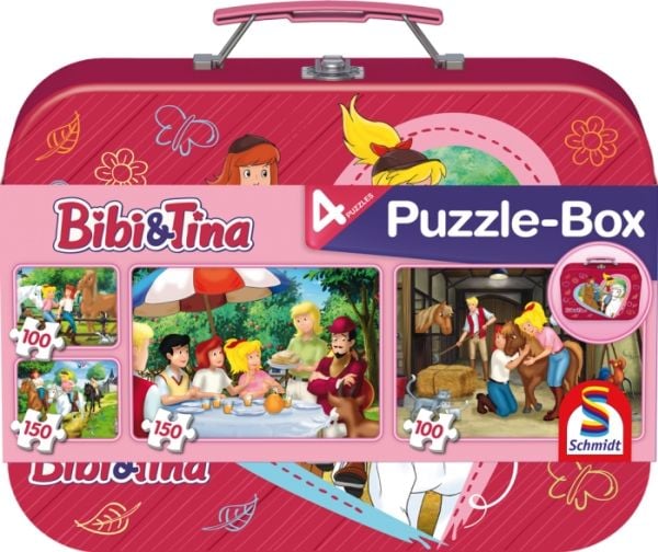 Schmidt Spiele Bibi & Tina puslespillboks i metallkoffert (56509)
