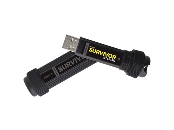 Corsair Flash Survivor Stealth, 64 GB, USB A-tyyppi, 3.2 Gen 1 (3.1 Gen 1), Muu, Musta