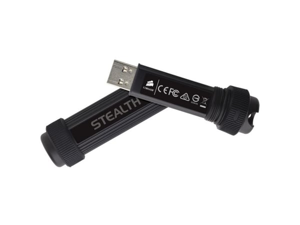 Corsair Flash Survivor Stealth, 64 GB, USB A-tyyppi, 3.2 Gen 1 (3.1 Gen 1), Muu, Musta