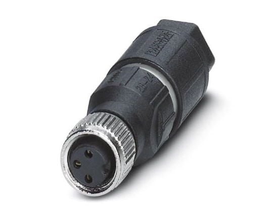 Phoenix Contact 1441040, M8, Sort, Sølv, Zink, Nickel, IP67, 60 DC, 48 AC