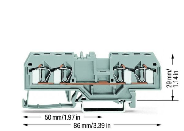 Wago 281-652, 6 mm, 86 mm, 29 mm, 800 V
