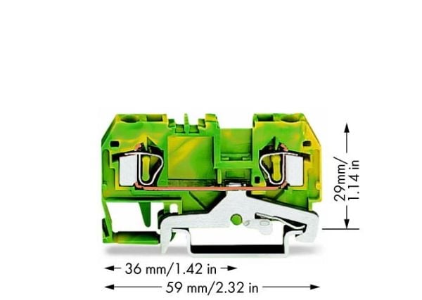 Wago 281-907, 6 mm, 59 mm, 29 mm, 29 mm