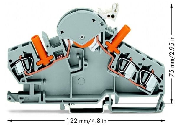 Wago 6mm2 katkaisu- ja mittausliitin virtamuuntajille (282-860)