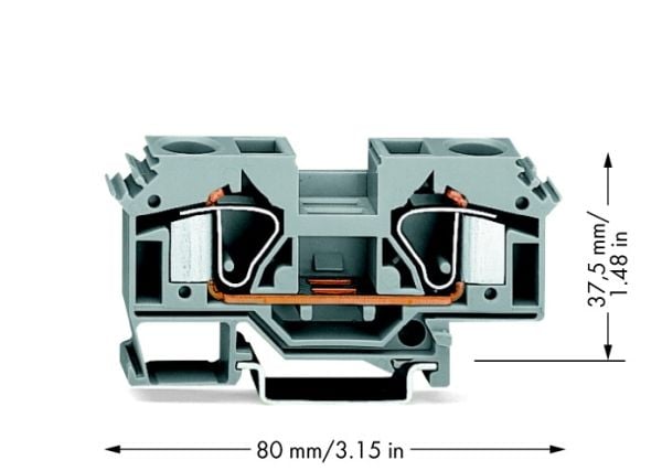Wago 283-601, 12 mm, 80 mm, 37.5 mm
