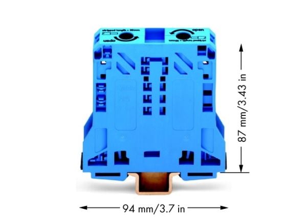 Wago 285-154, 20 mm, 94 mm, 87 mm, 87 mm
