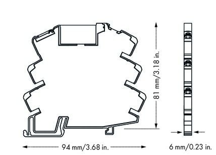 Wago 857-304, 6 mm, 94 mm, 81 mm