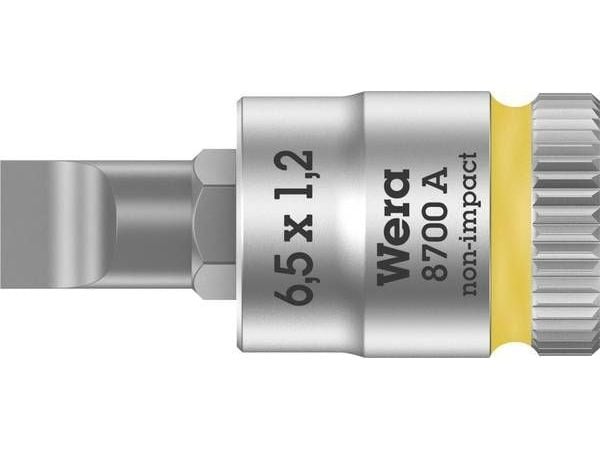Wera 8700 A FL 05003322001 Bits-innsats med spor 6,5 mm 1/4 (6,3 mm)