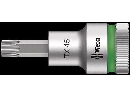 Wera 05003853001, Stikkontakt, 1/2", 1 hoder, T30, Kromvanadiumstål, Kromfarget