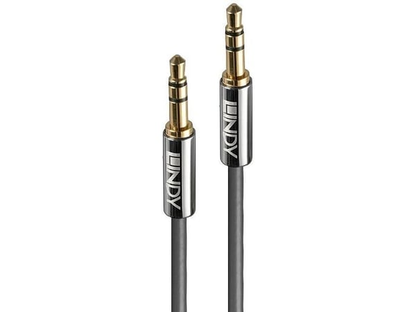 Lindy 35321, 3.5mm, Hankjønn, 3.5mm, Hankjønn, 1 m, Antrasitt