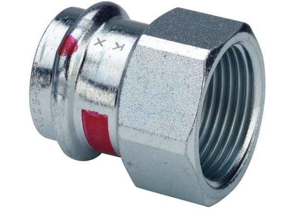 VIEGA Prestabo overgang ¾"x18mm af ulegeret stål muffe/muffe, SC-contur
