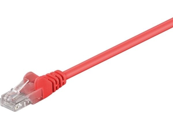 Goobay CAT 5-200 UTP Red 2m, 2 m, RJ-45, RJ-45, Röd