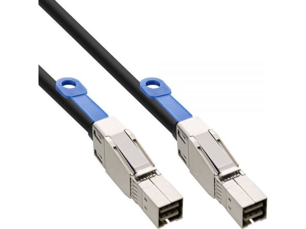 InLine 27638C, 2 m, SFF-8644, SFF-8644, Hankjønn/hankjønn, Svart, 194 g