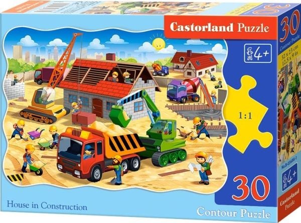 Castorland Puzzle 30 Hus under bygging