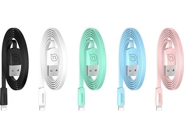 USB-kabel USAMS USB-A til Lightning, 1,2 m, hvit (SJ199IP02)
