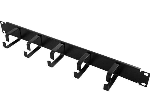 LogiLink 19" Cable Management Bar 1U, Musta, 600 g
