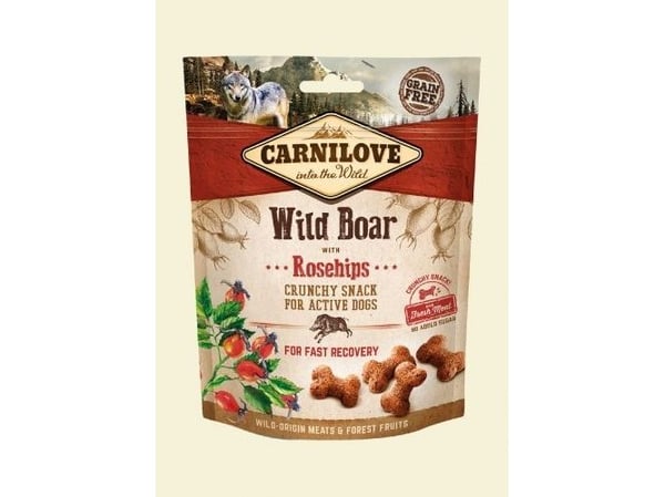 Carnilove hundegodbiter Fresh Crunchy villgris + hyben 200 g Carnilove hundegodbiter Fresh Crunchy villgris + hyben 200 g