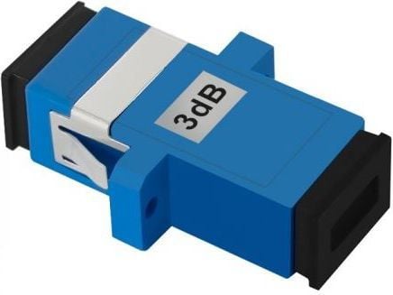Qoltec - Verkkovahvistin - SC/UPC yksimuotokuidusta (naaras) SC/UPC yksimuotokuidusta (naaras) - valokuitu - 3 dB