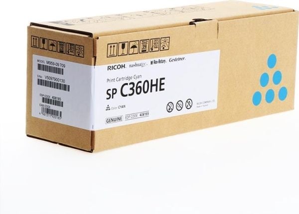 Ricoh 408185, 5000 sivua, Sininen, 1 kpl