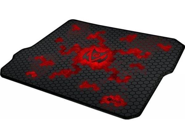 C-TECH Anthea Cyber, Sort, Rød, Bilde, Stoff, Håndleddshvilepute, Antiskliunderlag, Musematte til gaming