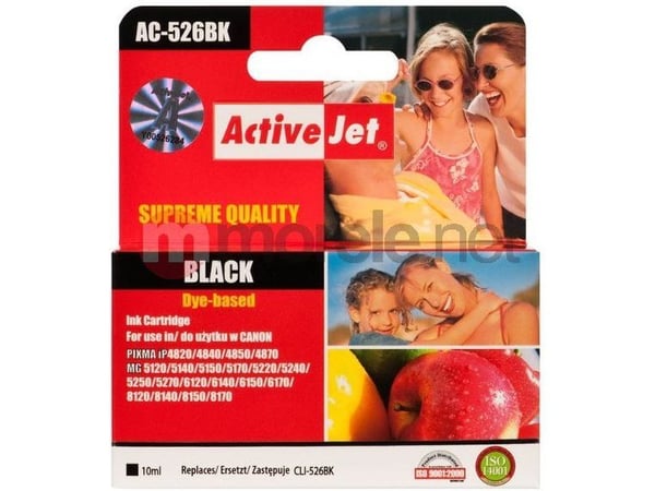 Activejet AC-526BR, Høyt (XL) utbytte, Pigmentbasert blekk, 10 ml, 1 stykker, Enkeltpakke