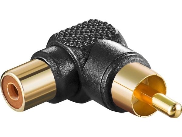 Goobay 11685, RCA, RCA, Svart, Guld
