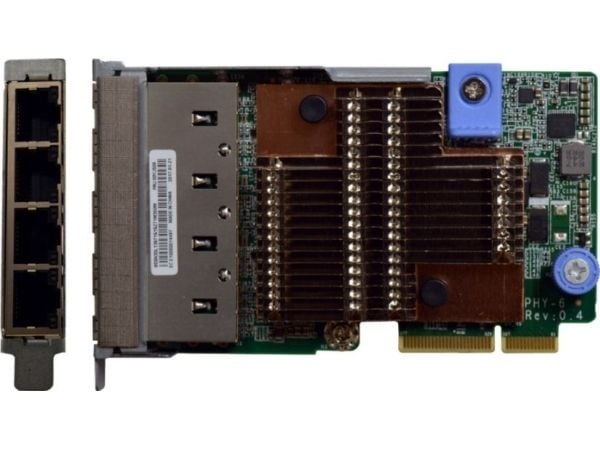 Lenovo ThinkSystem - Nettverksadapter - LAN-on-motherboard (LOM) - Gigabit Ethernet x 4 - for ThinkAgile VX Certified Node 7Y94, 7Z12; ThinkAgile V...