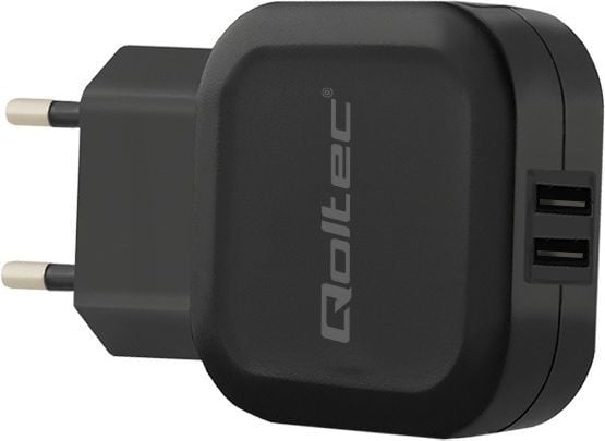 Qoltec 50186, Sisätila, AC, 5 V, Musta