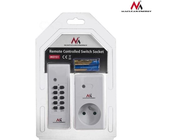 Maclean Energy MCE151 - Smartplugg - trådløs - 433.92 MHz