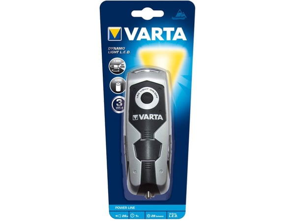 Varta Power Line Dynamo Light - Ficklampa - LED - vitt ljus