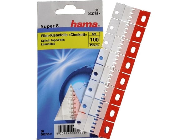Hama Film Splicing Tape Cinekett, 100 stykker, 11 g, 65 mm, 145 mm, 4 mm