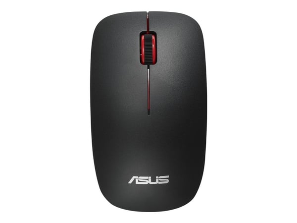 ASUS WT300 RF MOUSE/BK-RD, Molempikätinen, Optinen, Langaton RF, 1600 DPI, Musta, Punainen