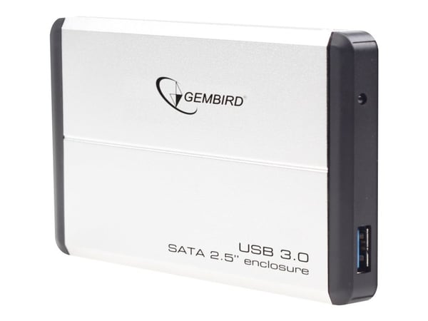 Gembird - Lagringspakke - 2,5" - SATA 3Gb/s - USB 3.0 - sølv