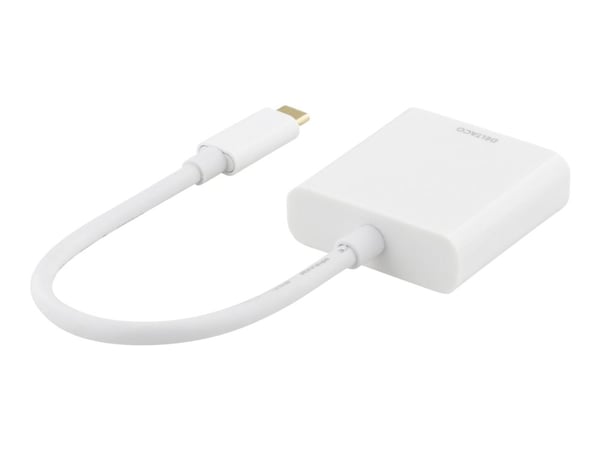 DELTACO USBC-HDMI7 - Extern videoadapter - USB-C - HDMI - vit