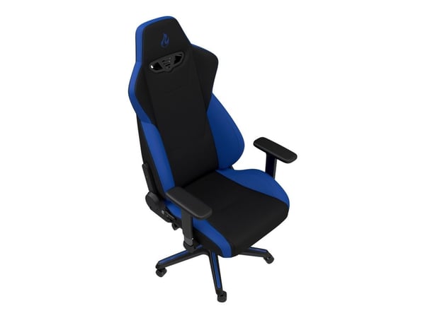 Nitro Concepts S300 - Stol - armlener - T-formet - vippbar - svingbar - nylon, tekstil, stål, kaldskum - svart, galaktisk blå