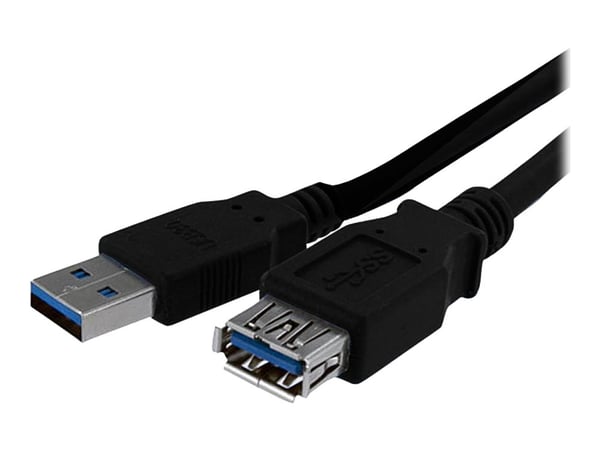 StarTech 1m Black SuperSpeed USB 3.0 Extension Cable A to A - Male to Female USB 3 Extension Cable Cord 1 m (USB3SEXT1MBK) - USB-forlengelseskabel ...