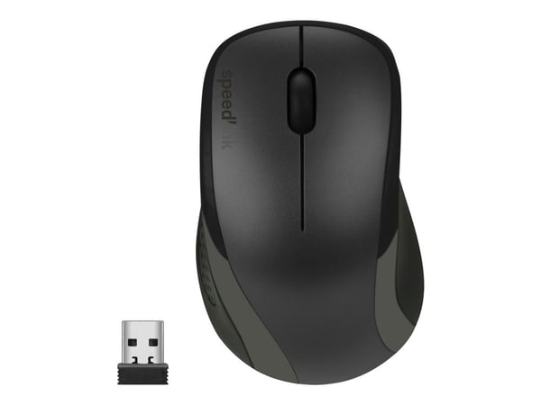 SPEEDLINK KAPPA Mouse - Mus - högerhänt - optisk - 3 knappar - trådlös - 2.4 GHz - trådlös USB-mottagare - svart