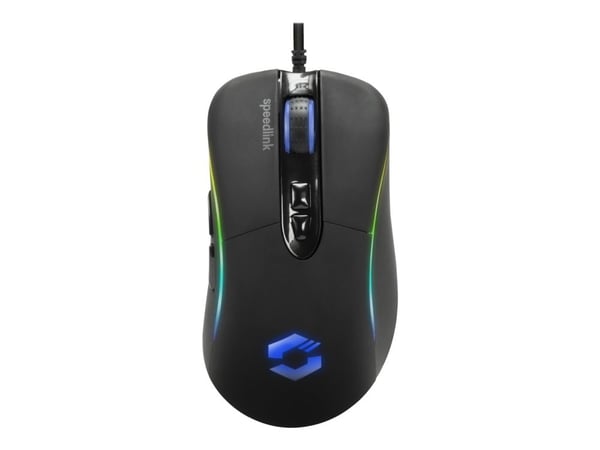 SPEEDLINK SICANOS RGB Gaming - Mus - optisk - 7 knapper - kablet - USB - svart