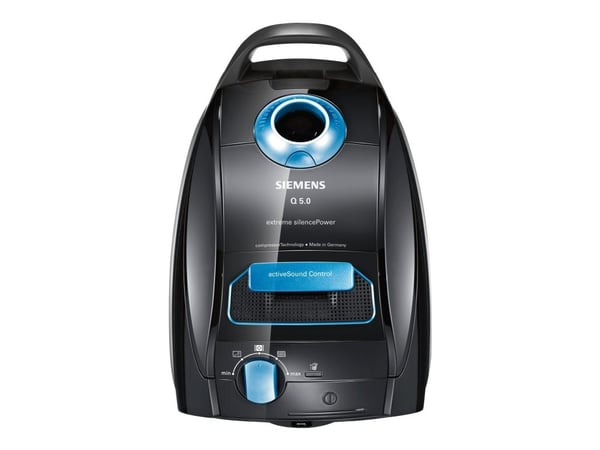Siemens Q5.0 extreme silencePower VSQ5X1230 - Støvsuger - beholder - pose - sort