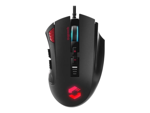 SPEEDLINK TARIOS RGB Gaming - Mus - optisk - 12 knapper - kablet - USB - svart