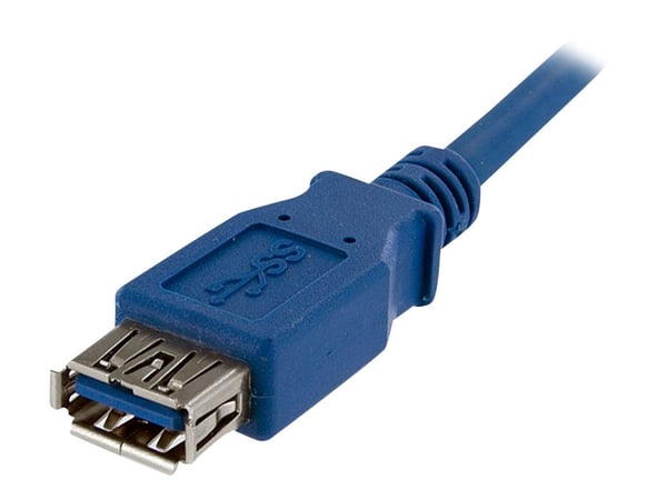 StarTech.com USB3SEXT1M, 1 m, USB A, USB A, USB 3.2 Gen 1 (3.1 Gen 1), 5 Gbit/s, Sininen