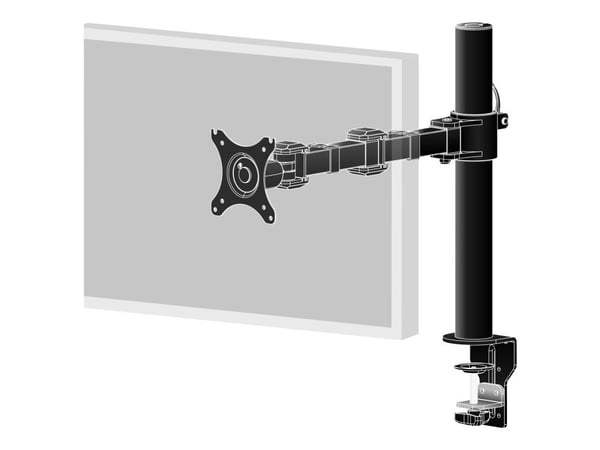 Iiyama DS1001C-B1 - Monteringssett - justerbar arm - for Skjerm - svart - skjermstørrelse: 10"-30" - skrivebordsmonterbar - for ProLite E2783QSU-B1...