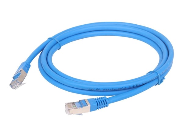 Cablexpert - Patchkabel - RJ-45 (han) til RJ-45 (han) - 50 cm - SFTP - CAT 6a - halogenfri, formet - blå